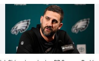 Breaking;  Eagles Coach nick sirianni Officially Announced The Signing Of Another Super-star To Active Roster…….